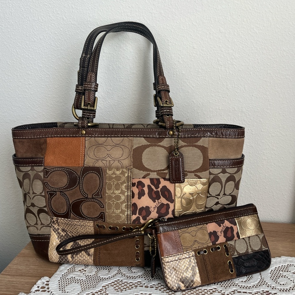 Early 00’s coach patchwork bag
